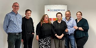Gruppenfoto Vorstand und Geschäftsführung Paritätischer Gelsenkirchen, 6 Personen zu sehen